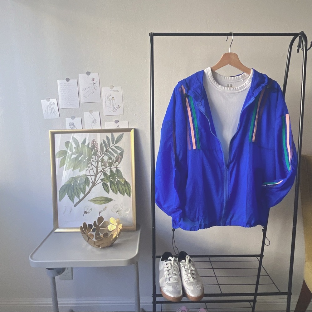 Women Brand New：Pocktable Sun Protection Parka/Blue/Skin-friendly/Ultralight